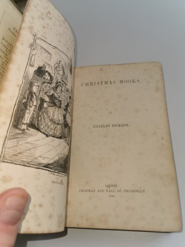 Christmas 1852 christmas Books by Charles Dickens first edition orig cloth 1852 - Picture 5 of 8