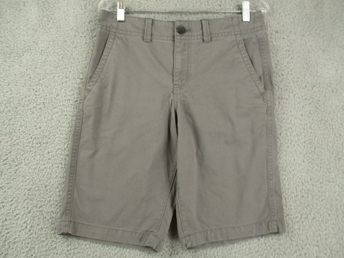 Shorts Size 30 Gray Chino Flat Front 