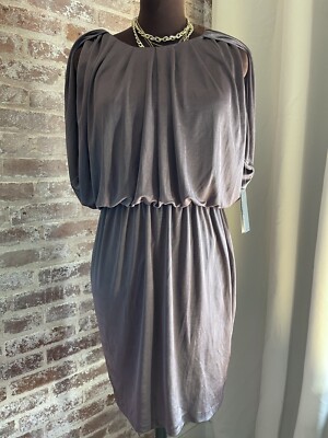 New! Donna Ricco Stretch Drape Sheath Dress Career Party Evening Casual Size 6