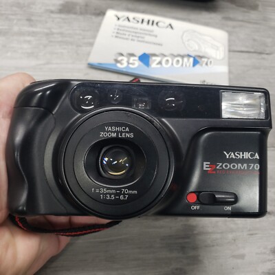 Yashica EZ5 Zoom 70 Vintage 35mm Film Point & Shoot Camera w/Case