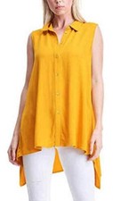 Fever Ladies Sleeveless Blouse (Mango Mojito[ XXL)