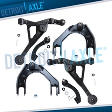 Front Upper Lower Control Arms Tierods for 1996 - 2000 Plymouth Breeze Stratus