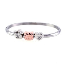 Sanrio Hello Kitty Bangle with Sterling Silver Charms - Sanrio Gift Collection