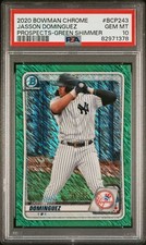 2020 Bowman Chrome Prospects Green Shimmer #BCP-243 Jasson Dominguez PSA 10 /99