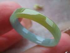 Video Certified Yellow Natural A JADE Jadeite Rectangle RING USA. 9    693658 AS