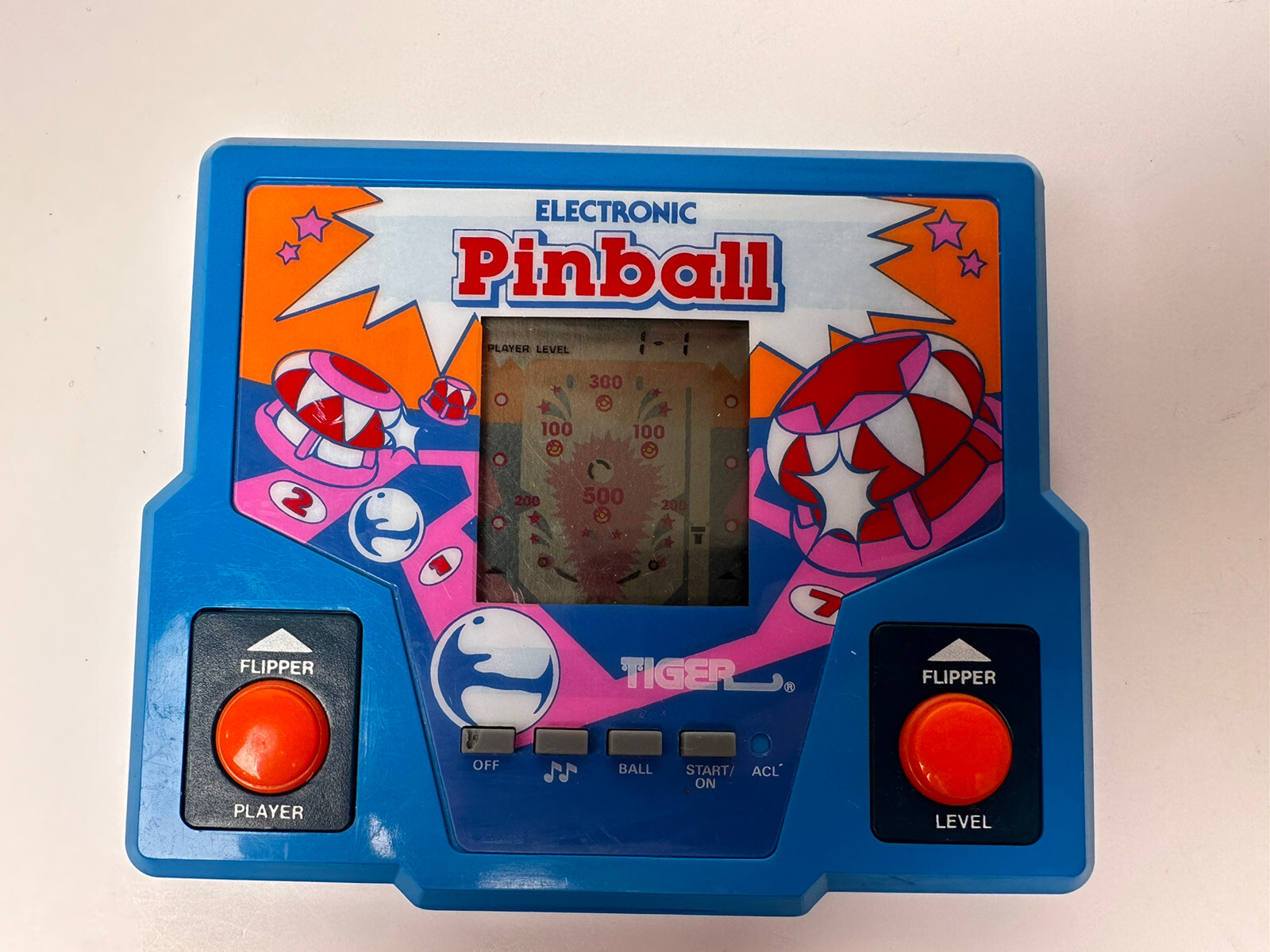 Tiger Electronics Pinball Handheld Vintage Retro Video Game 1987 TESTED