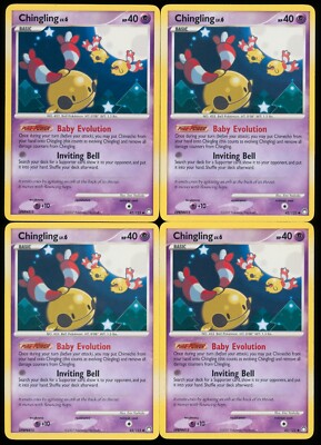 Pokemon TCG - Mysterious Treasures Chingling 42/123 LOT - 4 Card lot