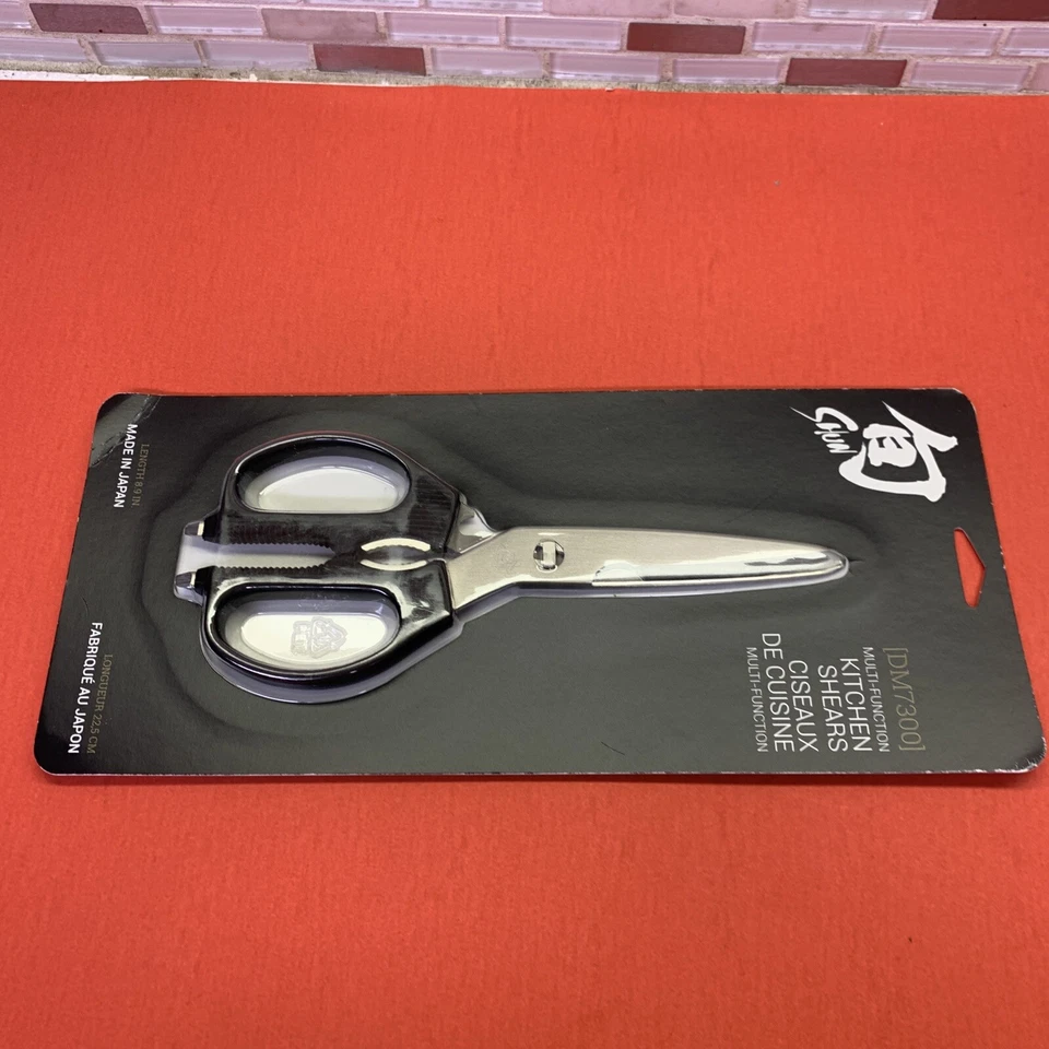Shun Mehrzweckschere Edelstahl Küchenschere DM7300 Schwarz 3,5 I...