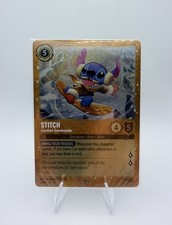 Disney Lorcana Stitch Carefree Snowboarder 42/P3 Glimmer Foil Sealed Promo Card