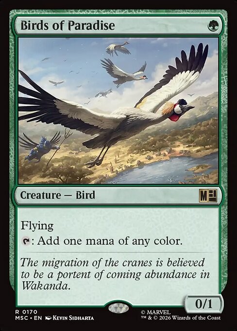 MTG Birds of Paradise [MSC] #170 en