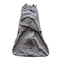 HALO SleepSack Swaddle 3-Way Adjustable Baby Wearable Blanket Gray Small 3-6M
