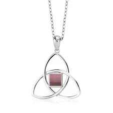 Triquetra Jerusalem Nano Bible in 925 Sterling Silver Pendant with 18 Inch Chain