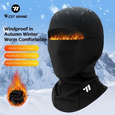 WEST BIKING Cycling Motorcycle Headgear Cap Winter Sports Hat Balaclava Black