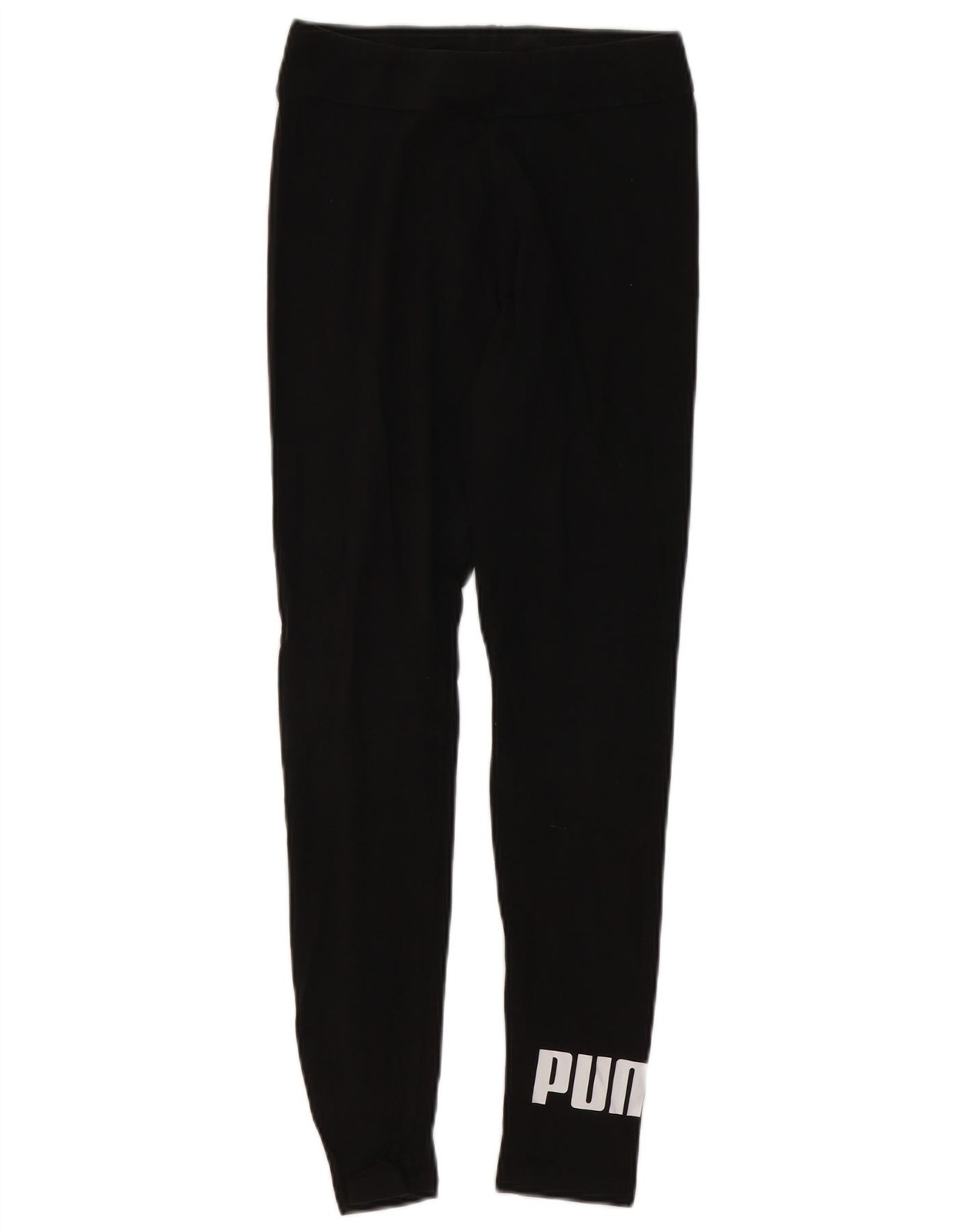 Puma Womens Graphic Leggings UK 10 Small Black Sports CD17