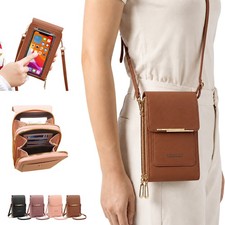 Women Touch Screen Cell Phone Bag Crossbody Shoulder Pouch Purse Wallet Key Case