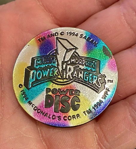 Vintage Mighty Morphin POWER RANGERS McDonald's Pog Slammer 1994 - RARE