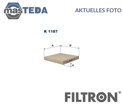 K 1187 INNENRAUMFILTER POLLENFILTER FILTRON FÜR GREAT WALL HOVER H6 1.5 LPG 4WD