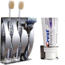 Stainless Steel Wall Mount Bathroom Toothbrush Holder, Bathroom Cabinet