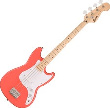 Squier by Fender Sonic Bronco Tahitian Coral MN Einsteiger Shortscale E-Bass