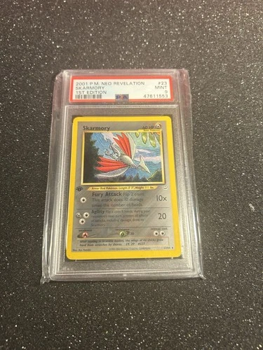 Pokemon Neo Revelation 1st Edition SKARMORY 23/64 PSA 9 MINT