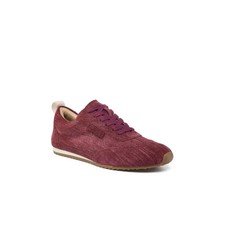 Womens JSlides Paige Leather Sneaker Dark Red