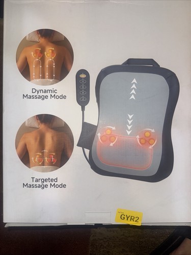 Shiatsu Back Massager with Heat : Up and Down Rolling Massage - Ele... Fast Ship