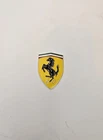 FERRARI BADGE DECAL STICKER ALUMINIUM ENAMEL FITS CAR OR ORNAMENTAL LARGE