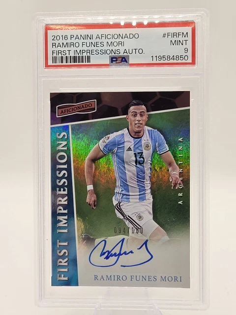 PSA!!!🔥Ramiro Funes Mori Rookie Auto🔥2016 Aficionado First Impressions 94/100