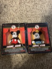 NEW Vtg Gund MICKEY  CO. Plush MICKEY  MINI MOUSE STYLE 7205,7204 Disney