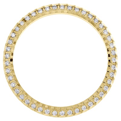 Custom U-Cut Fluted Diamond Bezel For Rolex DateJust 36 Fits 36mm Watch 0.85 CT.