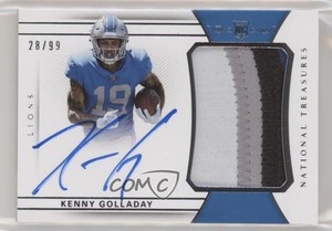 2017 Panini National Treasures /99 Kenny Golladay #164 RPA Rookie Patch Auto RC