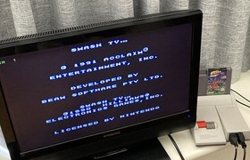 NES ~ SMASH TV ~ Nintendo Game 3 Screw NES-5V-AUS Game Cart Only Pal A