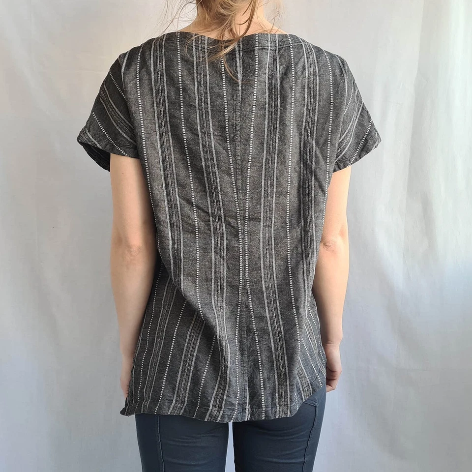 Elemente Clemente Damen Leinenmischung Bluse Größe 3 Tunika Lagenlook... - Bild 4 von 4