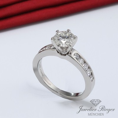 Tiffany & Co. Setting Ring Platin 950 Diamant 1,02 ct Gr. 51,5 2021 Solitär