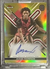 2022-23 Topps Finest OTE Ausar Thompson Gold Auto Refractor  SP /50 #FA-AUT