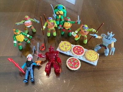 Teenage Mutant Ninja Turtles Lot Of 9 Mini Figures TMNT Assorted Lot