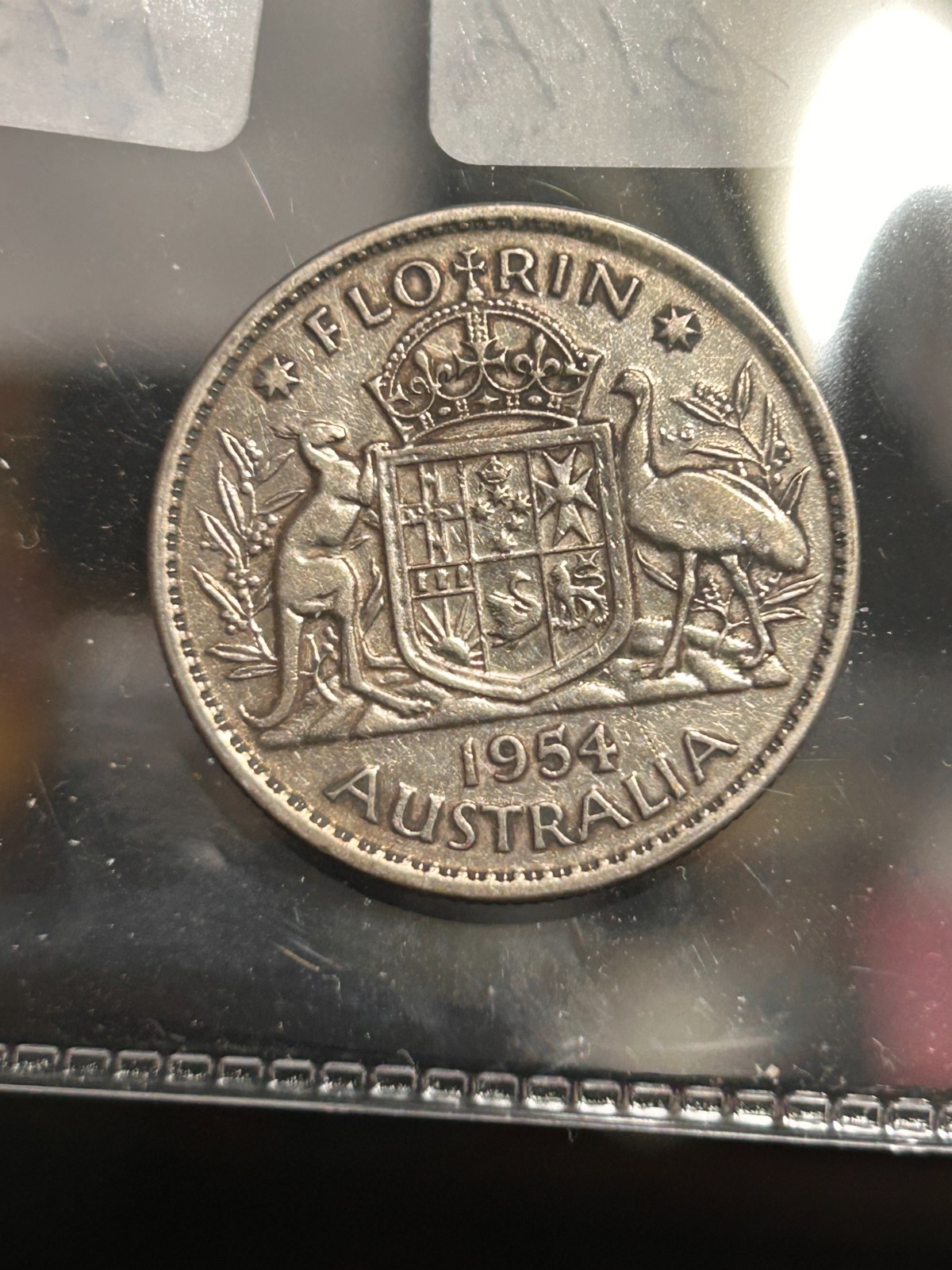 1954 1 FLORIN AUSTRALIA SILVER COIN - STILL THE BEST DEALS ON THE BAY !!!