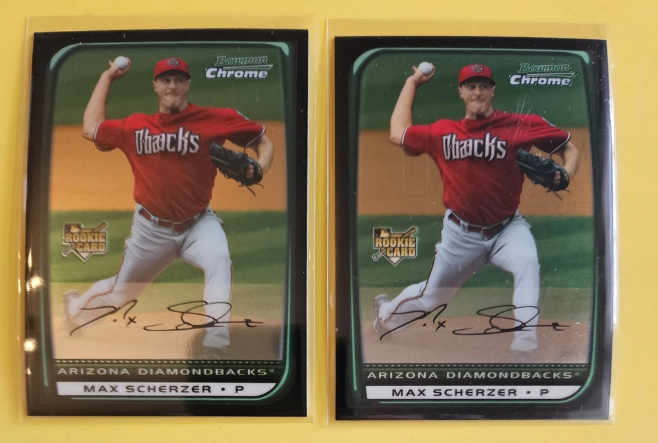 (216) 2008 Bowman Chrome Draft Rookie Card Lot! W/ 2 #BDP33 Max Scherzer RC! @@@ - Image 3 of 4