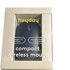 Heyday Dark Teal Compact Wireless Mouse Bluetooth 5.1 w/ USB Battery NEW