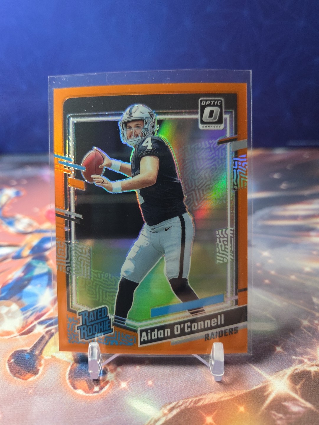 ERROR 2023 Optic Rated Rookie Orange Prizm #258 Aidan O'Connell /249 Raiders