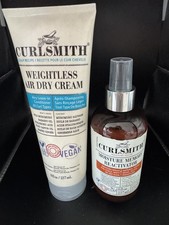 Curlsmith Lot of 2 Moisture Memory Reactivator  Weightless Air Dry Cream