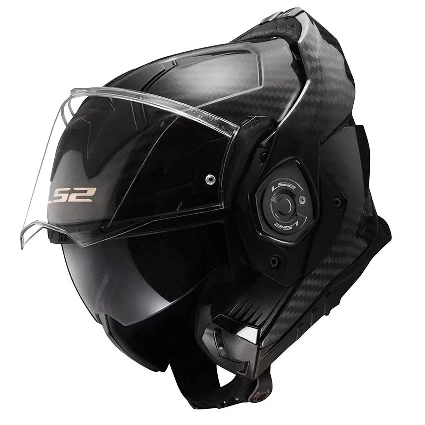 LS2 FF901 Advant X casco sólido brillo carbono negro - Imagen 3 de 4