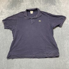 Lacoste Polo Shirt Mens 8 Navy Blue Logo Performance Golf Tennis Running Sports