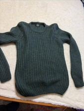 Men  s Size Medium Dark Green Zara Man Sweater