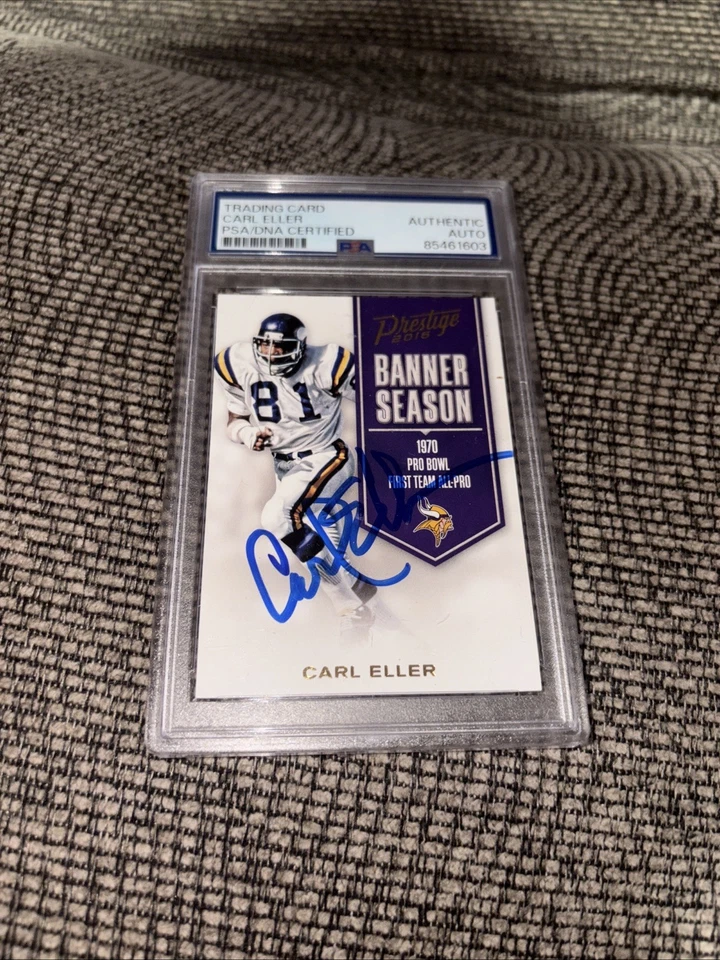 2016 Panini Prestige Banner Season CARL ELLER Signed PSA DNA #6 Autograph HOF - Image 2 of 4