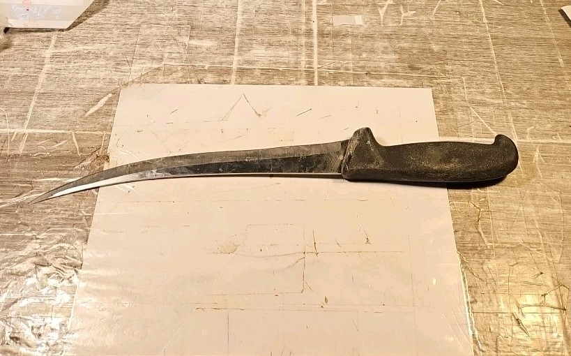 R.H. FORSCHNER CO. VICTORINOX FIXED BLADE CURVED KNIFE SWITZERLAND 16" B6