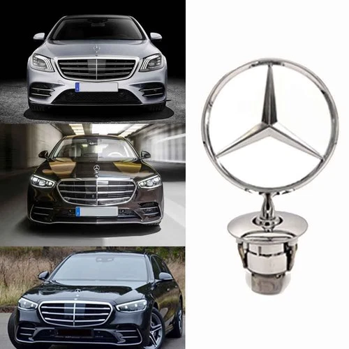 44MM Fit For Mercedes Benz Most Models Badge Front Hood Star Emblem Stand NEW Foto 4 de 4
