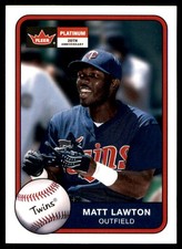 Matt Lawton 2001 Fleer Platinum #55 Twins MLB READ FREE SHIPPING AutographDen