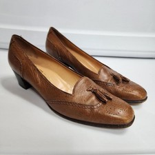 Ferragamo Size 7 Leather Tassel Spectator Shoes Shoes