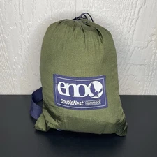 Eno Double Nest Hammock Two Tone Green/Navy Lightweight 2-Person 400LB Max